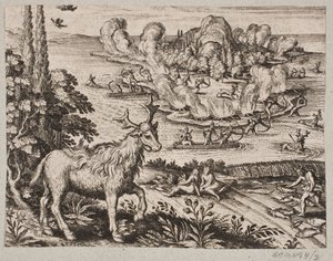 Hier kann ich nicht umhin, an das äußerst wunderbare Wesen zu denken, das die Eingeborenen Mosse nennen von Matthäus Merian d.Æ.