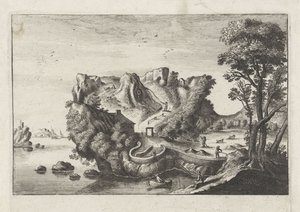 Anthropomorphe Landschaft in Form eines Männerkopfes