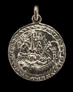 Schild, Kürass, Helm und Kamm [Rückseite], 1541 von Matthes Gebel