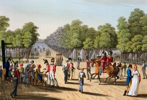 Lager des britischen Heeres im Bois de Boulogne, Paris