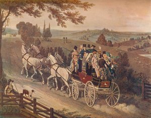 Postkutsche, 1822 von Matthew Dubourg