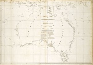 Karte von Australien von Matthew Flinders