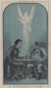 Ein gefährliches Spiel! (Farblithografie) von Matthew