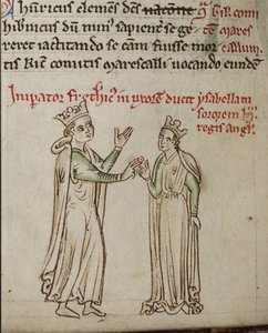 Friedrich II. und Isabella von England aus der Historia Anglorum, Chronica majora