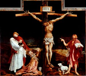 Isenheimer Altar: Zentrales Panel, das die Kreuzigung darstellt