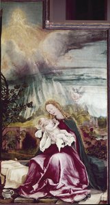 Allegorie der Geburt Christi. Issenheimer Altar (oder Isenheimer)