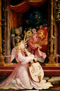 Isenheimer Altar: Die Geburt Christi (Detail) von Matthias (c.1480 1528) Grunewald