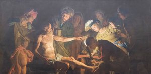 Der Tod des Seneca von Matthias (c.1600 p.1650) Stomer
