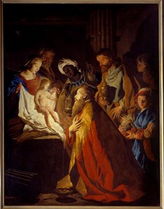 Die Anbetung der Heiligen Drei Könige von Matthias (c.1600 p.1650) Stomer