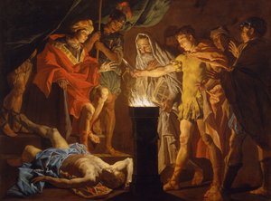 Mucius Scaevola in Anwesenheit von Lars Porsenna, 1640er Jahre