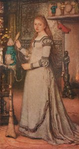 Mädchen mit einer Spindel, ca. 1873 von Matthijs Maris