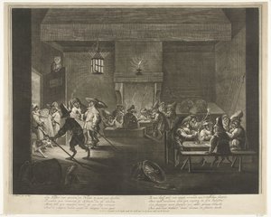 Wartezimmer mit Affen, ca. 1720 von Matthijs Pool