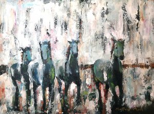 Wilde Pferde Galopp von Matthys Moss
