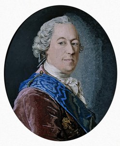 Porträt von Graf Michail Illarionowitsch Woronzow 1714-1767, 1755
