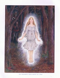 Das wunderbare Kind bewegte sich wie ein Stern, Illustration aus Lady Anns Märchen, 1914