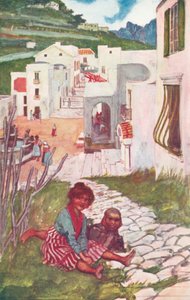 Eine Straße in Ravello