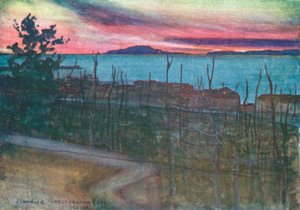 Ischia von Castellamare, Sonnenuntergang