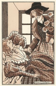 Illustration für Szenen aus dem Leben der Bohème von Henri Murger von Maurice Berty