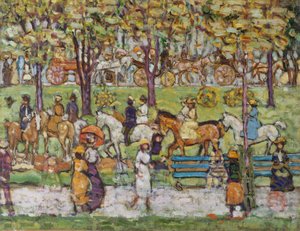Central Park, ca. 1914-15 von Maurice Brazil Prendergast