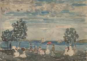 Figuren am Strand, 1910-1915 von Maurice Brazil Prendergast