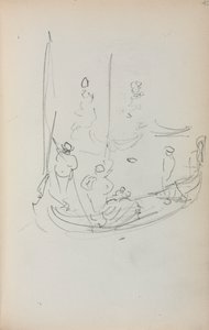 Italienisches Skizzenbuch: Gondel Seite 40, 1898-1899
