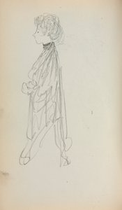 Italienisches Skizzenbuch: Stehende Frau im Profil Seite 51, 1898-1899