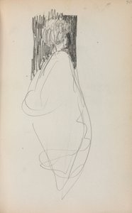 Italienisches Skizzenbuch: Stehende Frau, Seite 50, 1898-1899
