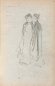 Italienisches Skizzenbuch: Zwei stehende Frauen, Seite 4, 1898-1899