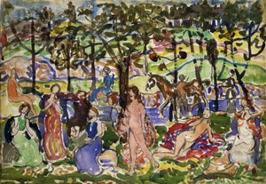 Parkszene, ca. 1915-1918