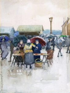 Regentag: Der Fischmarkt