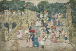 Die Terrassenbrücke, Central Park, 1901