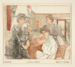 Die Familie des Graveurs von Maurice Delcourt