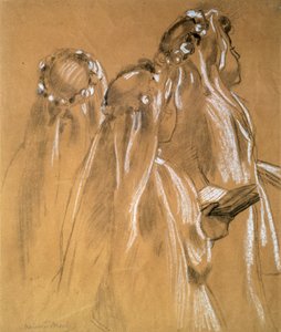 Mädchen mit den Girlanden, 1905-1906 von Maurice Denis