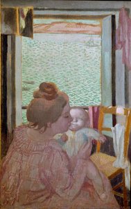 Mutterschaft am Fenster