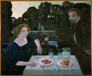 Maurice Denis und Marthe im Morgengrauen, Selbstporträt, Nachmittag im Garten