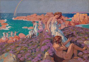 Odysseus mit Kalypso von Maurice Denis