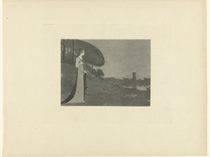 Frau in Landschaft