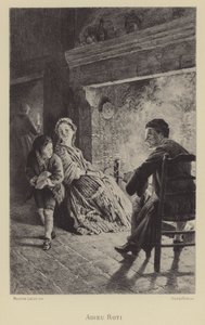 Abschiedsbraten (Gravur) von Maurice Leloir