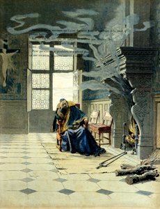 Geschichte Frankreichs: Im Bischofssitz von Luçon, der spätere Kardinal Richelieu (Armand Jean du Plessis) von Maurice Leloir