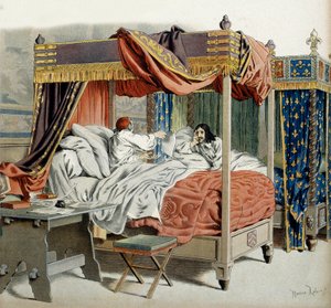 Geschichte Frankreichs: Im Jahr 1642, der kranke Kardinal Richelieu (Armand Jean du Plessis) von Maurice Leloir
