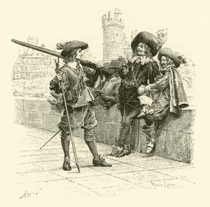 Illustration für Die drei Musketiere (Gravur)