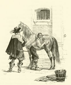 Illustration für Die drei Musketiere von Maurice Leloir