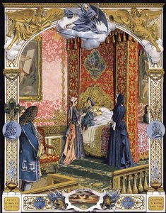 Vorgestellt von seiner Haushälterin, Madame de Ventadour von Maurice Leloir