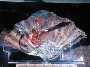 Das Ende des Jahrhunderts und der Beginn des Jahrhunderts, allegorischer Fächer von Maurice Leloir