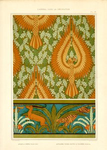 Adler und exotische Fauna im Jugendstil