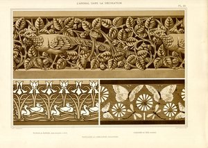 Ornamentale Friese mit Tiermotiven