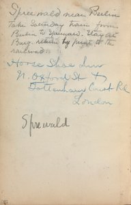 Italienisches Skizzenbuch: Notizen (Seite 260) von Maurice Prendergast