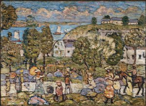 Landschaft in der Nähe von Nahant von Maurice Prendergast