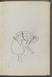 Skizzenbuch, The Dells, Nr. 127, Seite 089: Gebeugte Figur von Maurice Prendergast