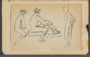 Skizzenbuch, loses Blatt zwischen S. 145 & 146 von Maurice Prendergast
